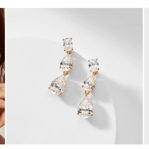 Nadri CHLOE PEAR DROP EARRINGS NWT